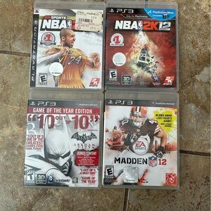 4 PS3 Sports Game Bundle